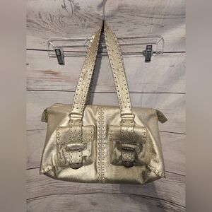 Michael KORS Gold Leather Bag